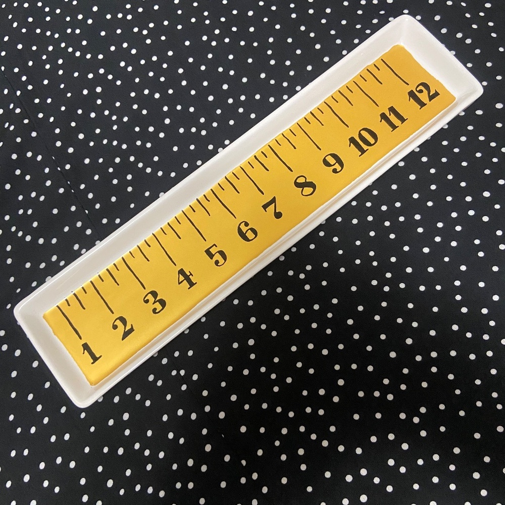 Angela Staehling Ruler Tape Measure Ceramic Tray Sketchbook Series Magenta Gift